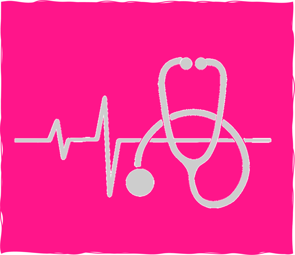 image of a heartbeat and stethoscope representing healthcare